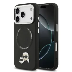 Husă originală Karl Lagerfeld cu MagSafe pentru iPhone 17 Pro - Neagră