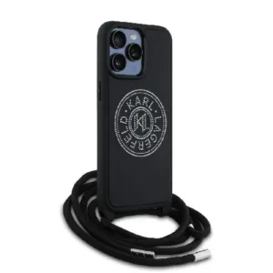 Оригинален кейс Karl Lagerfeld за iPhone 15 Pro - Черен - imagine 3