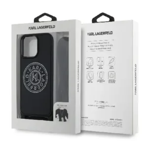 Оригинален кейс Karl Lagerfeld за iPhone 15 Pro - Черен - imagine 7