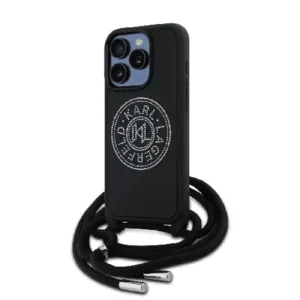 Carcasă originală Karl Lagerfeld pentru iPhone 15 Pro Max - Neagră