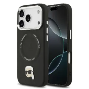 Carcasă originală Karl Lagerfeld pentru iPhone 17 Pro - Neagră