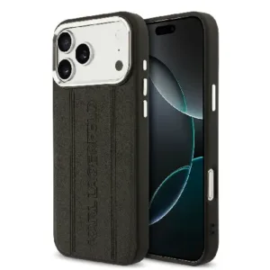 Carcasă originală Karl Lagerfeld pentru iPhone 17 Pro Max - Neagră