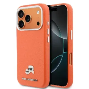 Оригинален кейс Karl Lagerfeld за iPhone 17 Pro Max - Оранжев