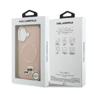 Оригинален кейс Karl Lagerfeld за iPhone 17 - Розов - imagine 8