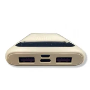 Преносима батерия 20,000 mAh, 22.5W, с 2 изхода USB и 1 USB-C - Бял T01-2 - imagine 2