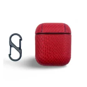 Силиконов калъф за Airpods 1/2 - Червена Кожа