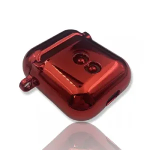 Силиконов калъф за Airpods 1/2 - Лъскаво червен