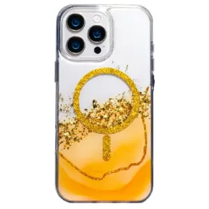 Стилен калъф с 3D ефект за Samsung Galaxy S26 Ultra – оранжев - Изображение 3