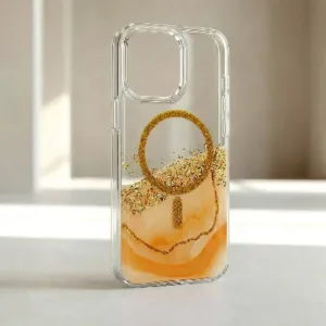 Стилен калъф с 3D ефект за Samsung Galaxy S26 Ultra – оранжев - Изображение 4