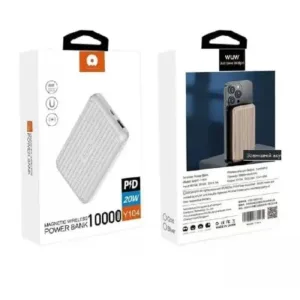 WUW Безж. магнитно зарядно PD20W USB-C+1изх.USB 10,000MAH - Сива Y104 - imagine 5