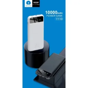 WUW Преносима батерия 10,000 mAh, с USB-C 2A - Бял Y110