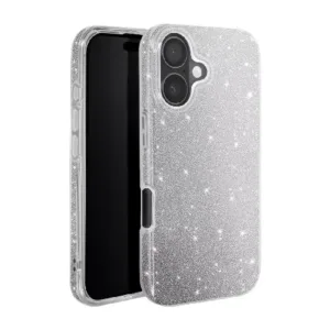 Carcasă din silicon strălucitoare 3 în 1 pentru Samsung Galaxy A57 - Argintie