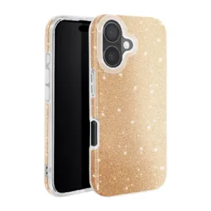 Carcasă din silicon strălucitoare 3 în 1 pentru Samsung Galaxy A57 - Auriu