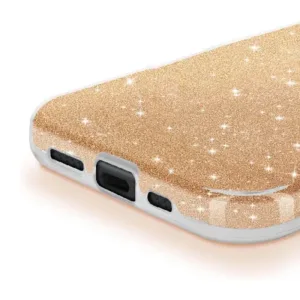Силиконов кейс Лъскав 3в1 Samsung Galaxy A57 - Златист - imagine 3